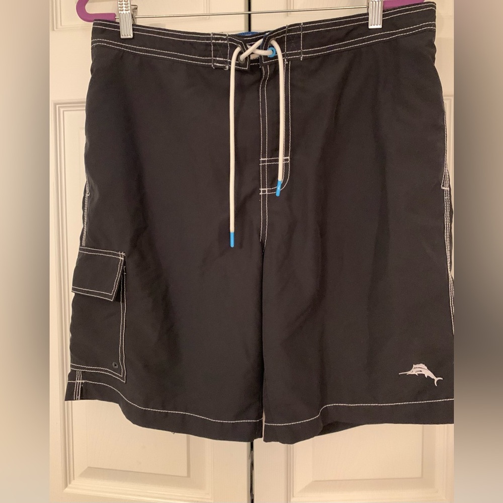 Tommy Bahama Men's Black/Dark Navy Swim Suit/Board Shorts Size 36
